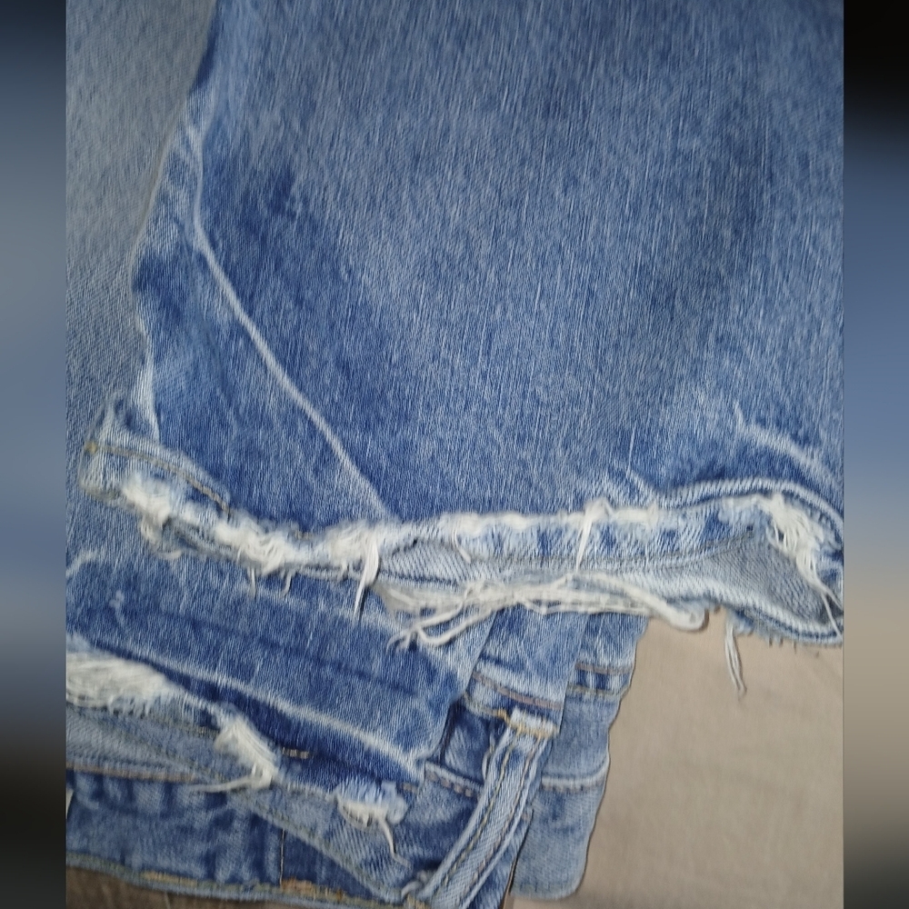American Eagle Lowrise Bootcut Distressed Denim Jeans Mens 38×32 - Picture 9 of 9